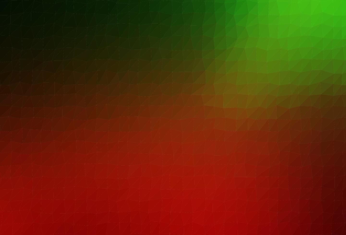 donkergroen, rood vector abstract mozaïekpatroon.