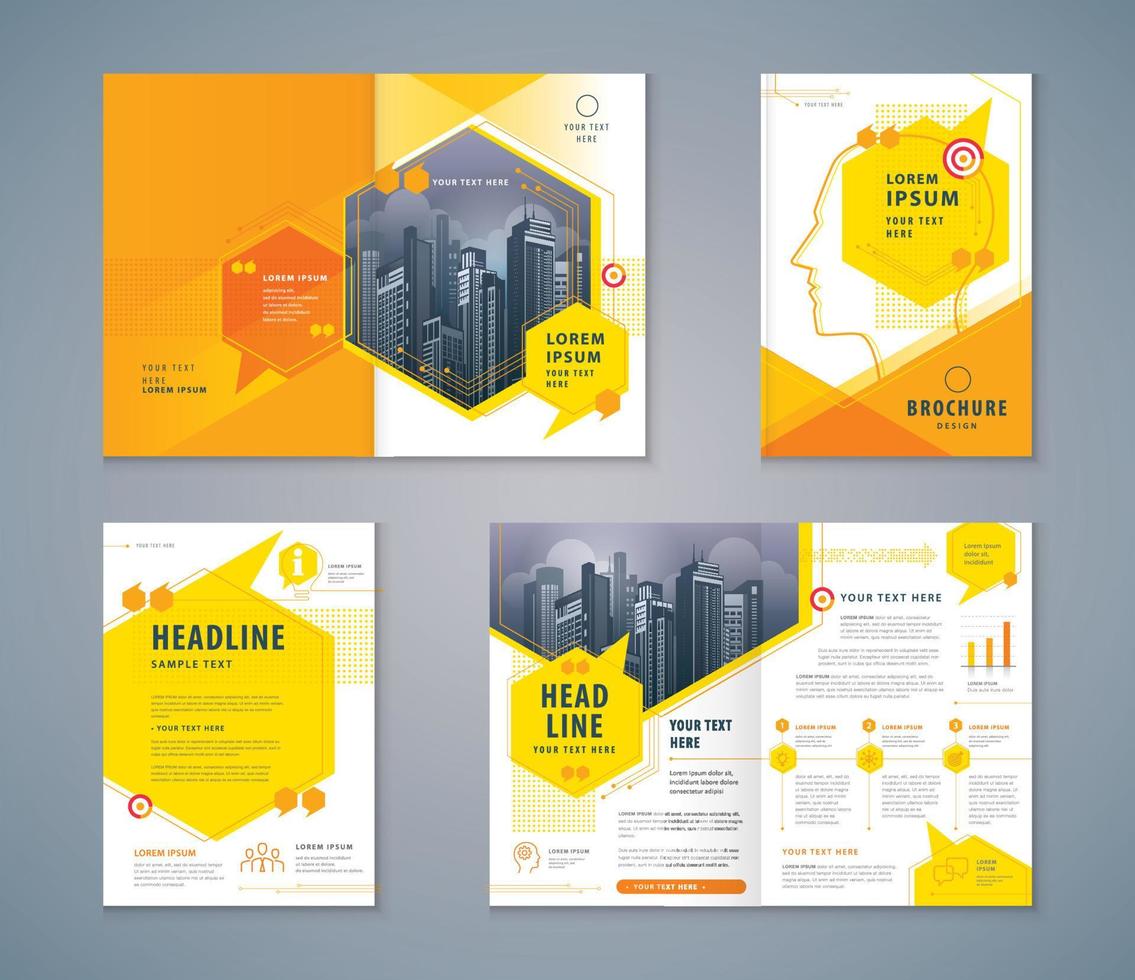 tekstballonnen achtergrond vector sjabloon brochures, cover boek ontwerpset.