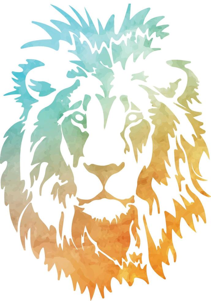 aquarel dieren leeuw dapper shirt vector