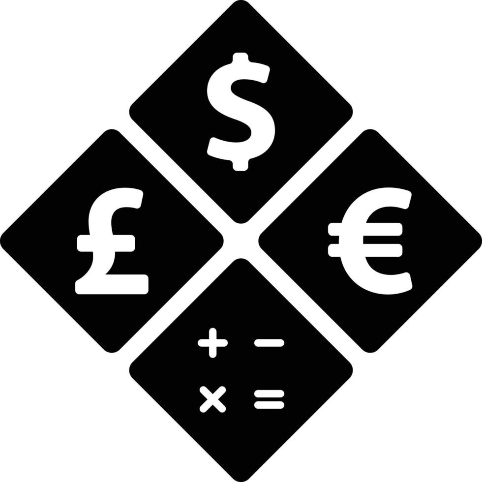 valuta-omzetter icoon vector