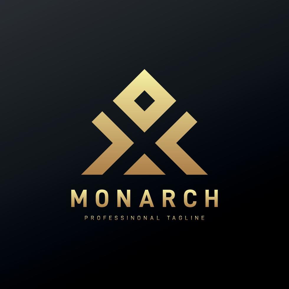 luxe monarch logo vector