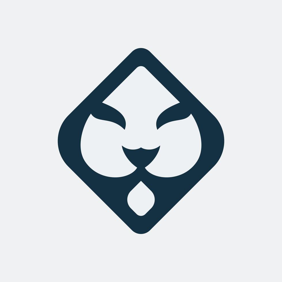 leeuwenkop logo ontwerpsjabloon vector