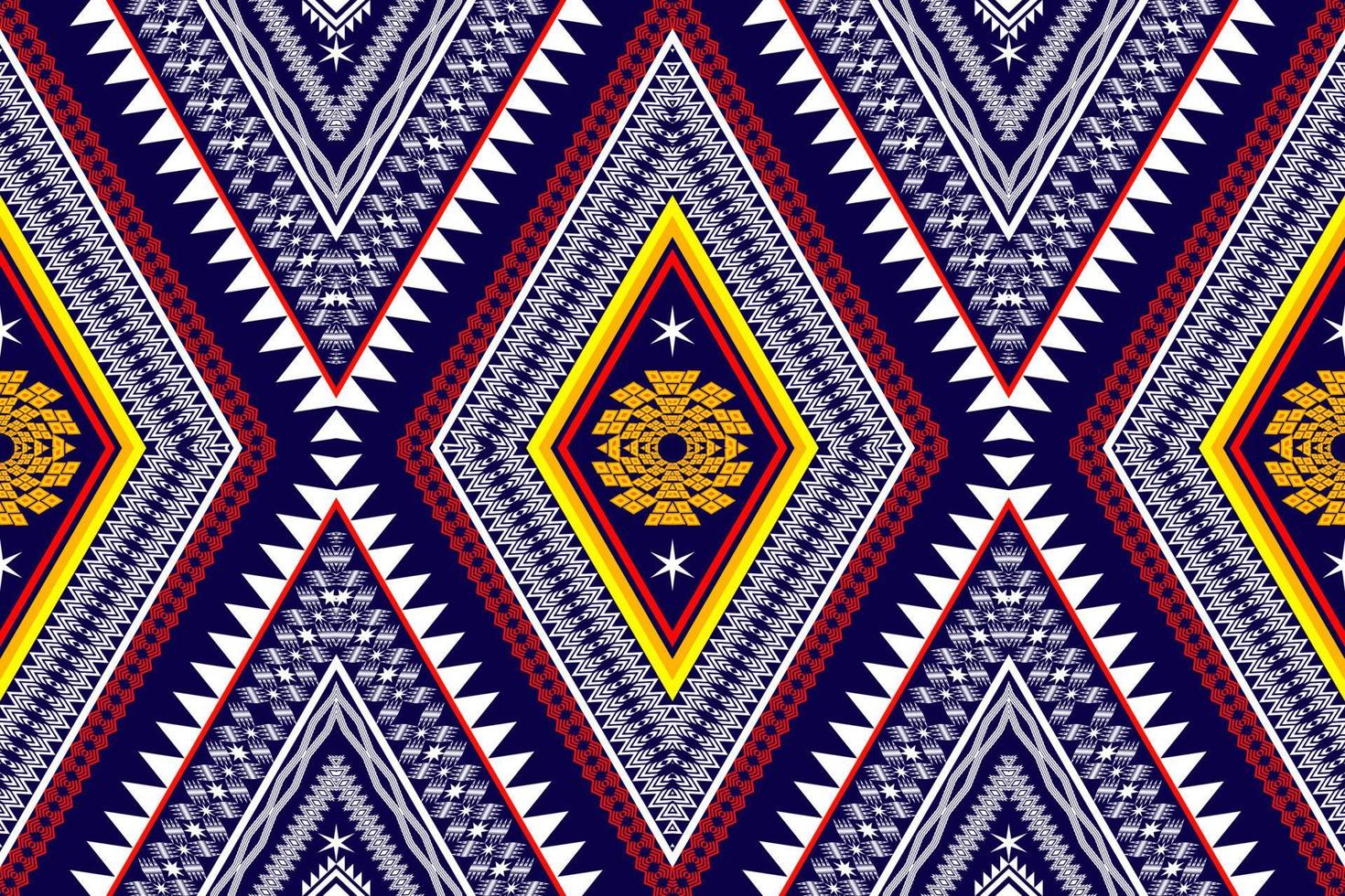 geometrische etnische oosterse traditionele pattern.figure tribal borduurwerk style.design voor behang, kleding, verpakking, stof, vectorillustratie vector