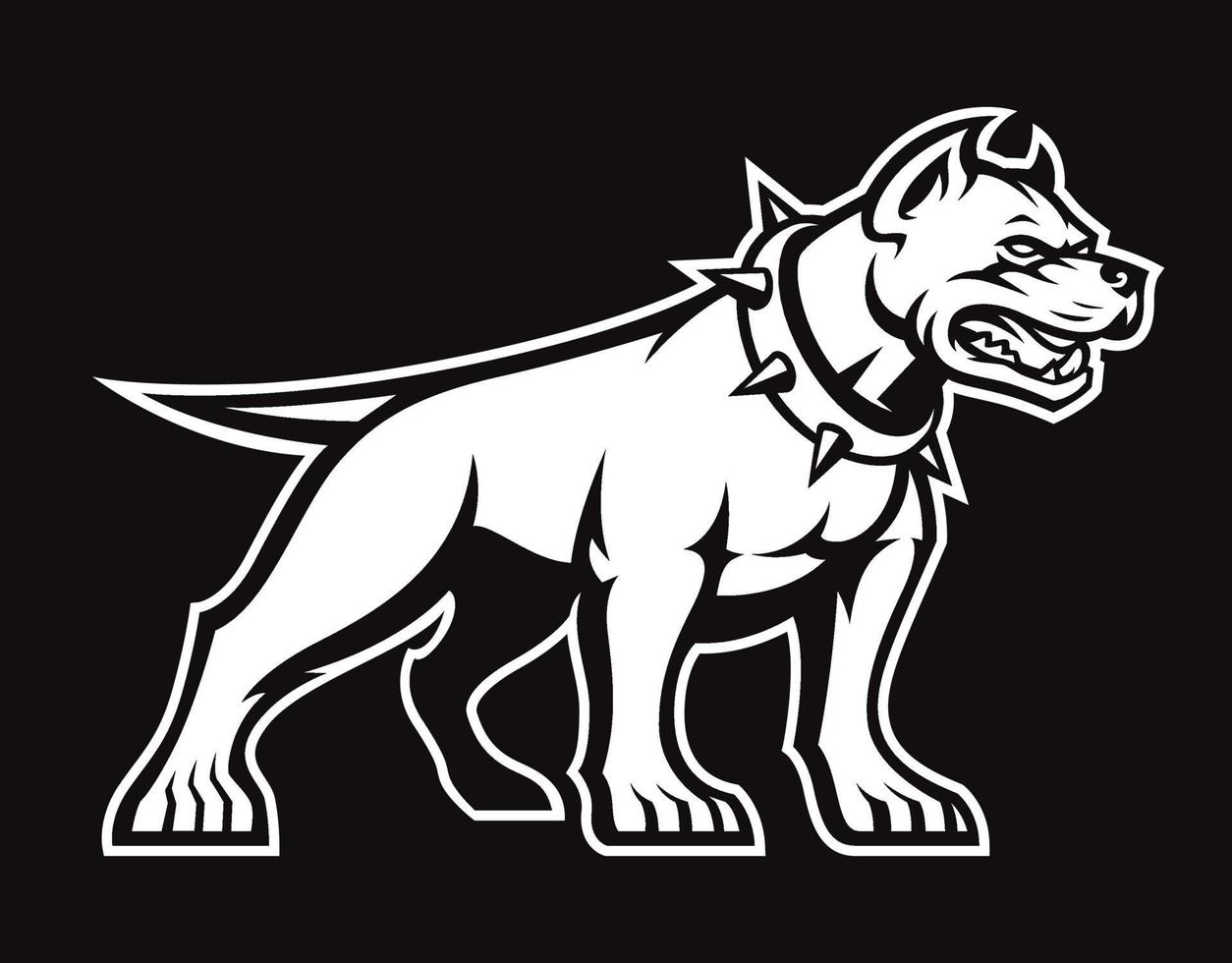 pitbull vector logo