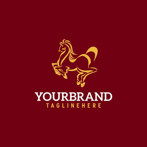 Paarden logo. Stabiel, boerderij, Valley, Company, Race logo ontwerp. vector