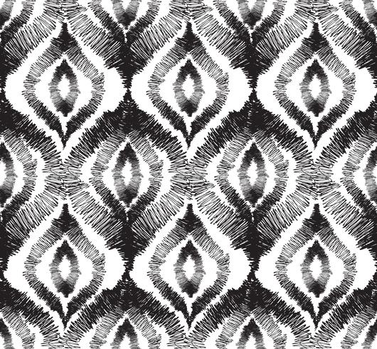 Abstract naadloos patroon Bloemen oosters geometrisch lijnornament vector