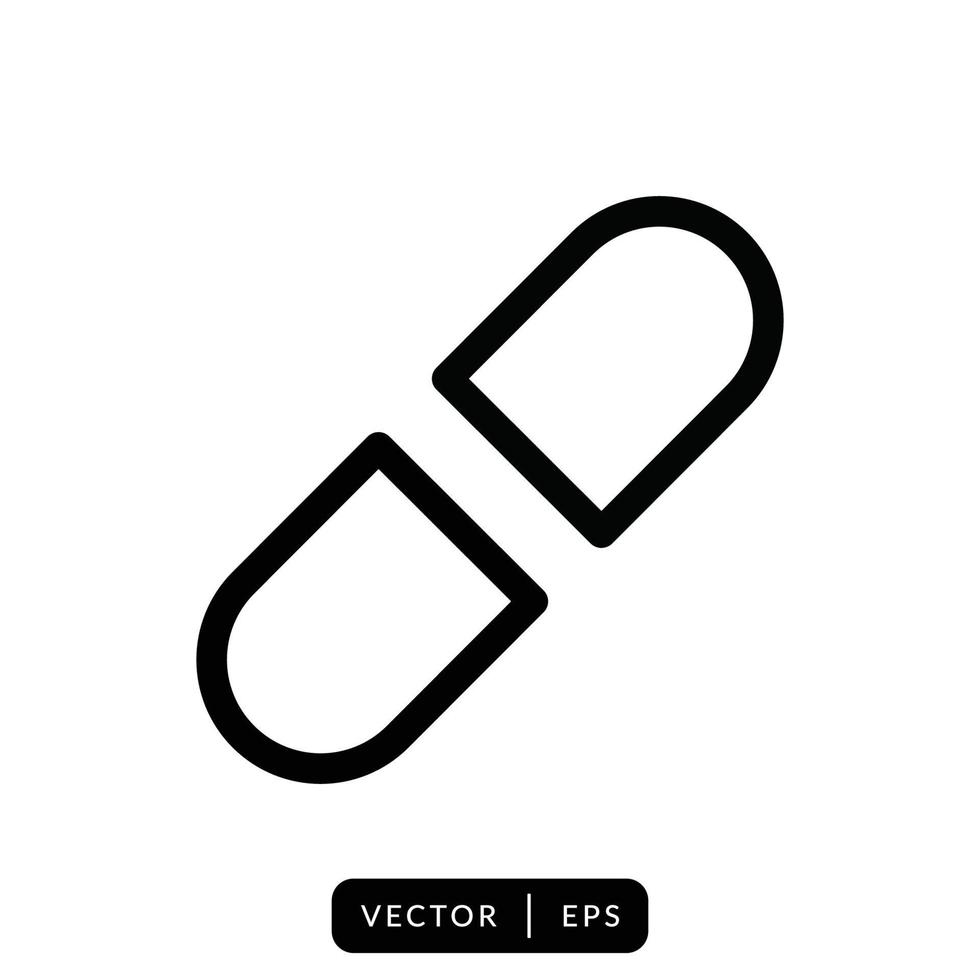 eenvoudig capsulepictogram vectorontwerp vector