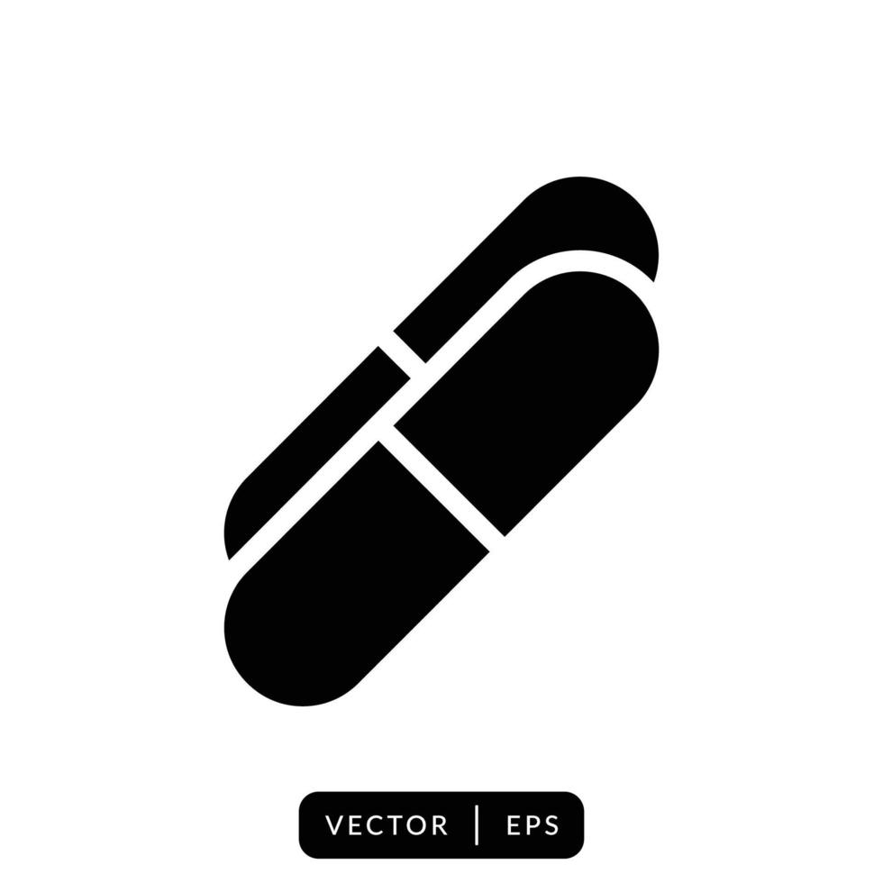 eenvoudig capsulepictogram vectorontwerp vector