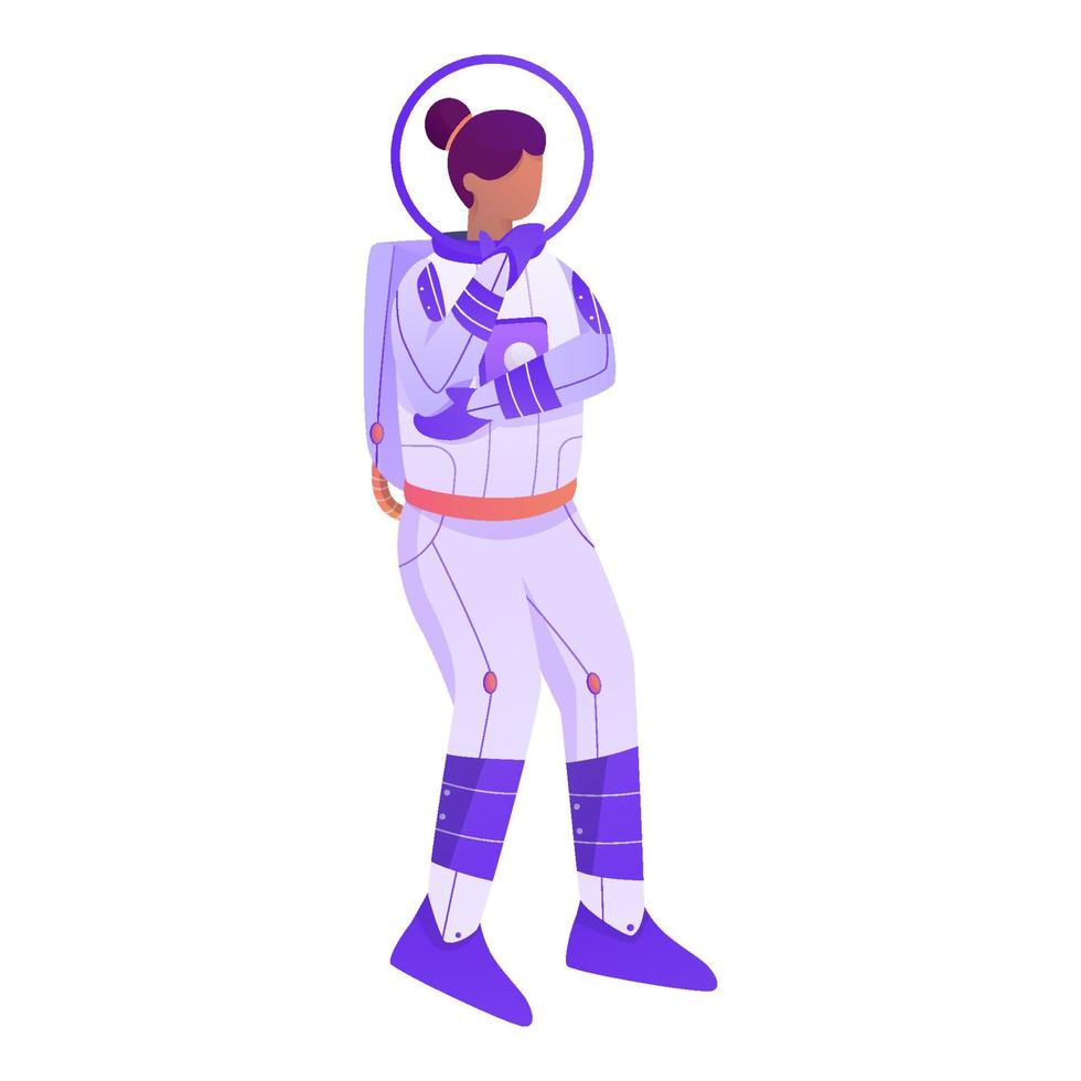 denkende astronaut illustratie vector