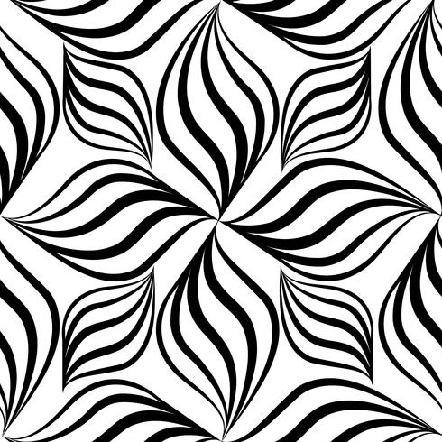 Abstact naadloos patroon. Floral lijn swirl geometrische versiering vector