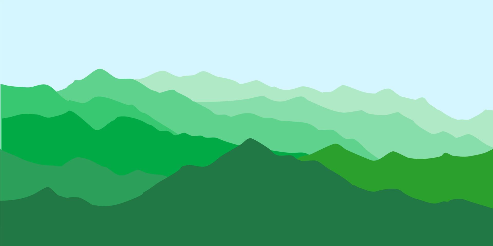 vector bergrug landschap background