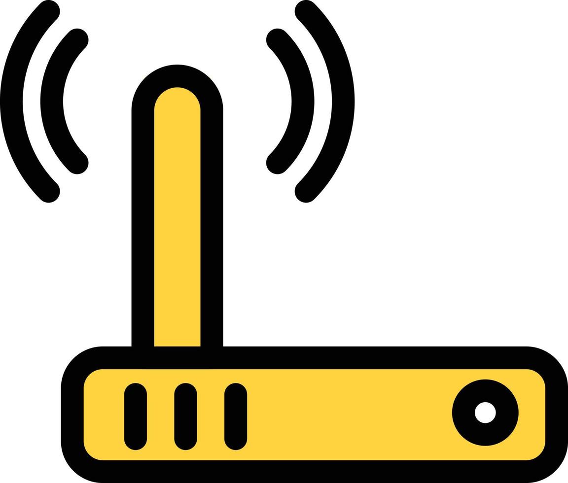 router vectorillustratie op een achtergrond. premium kwaliteit symbolen. vector iconen voor concept of grafisch ontwerp.