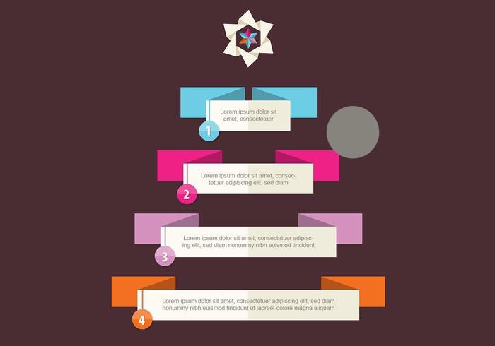 Kerstboom Infographic Vector