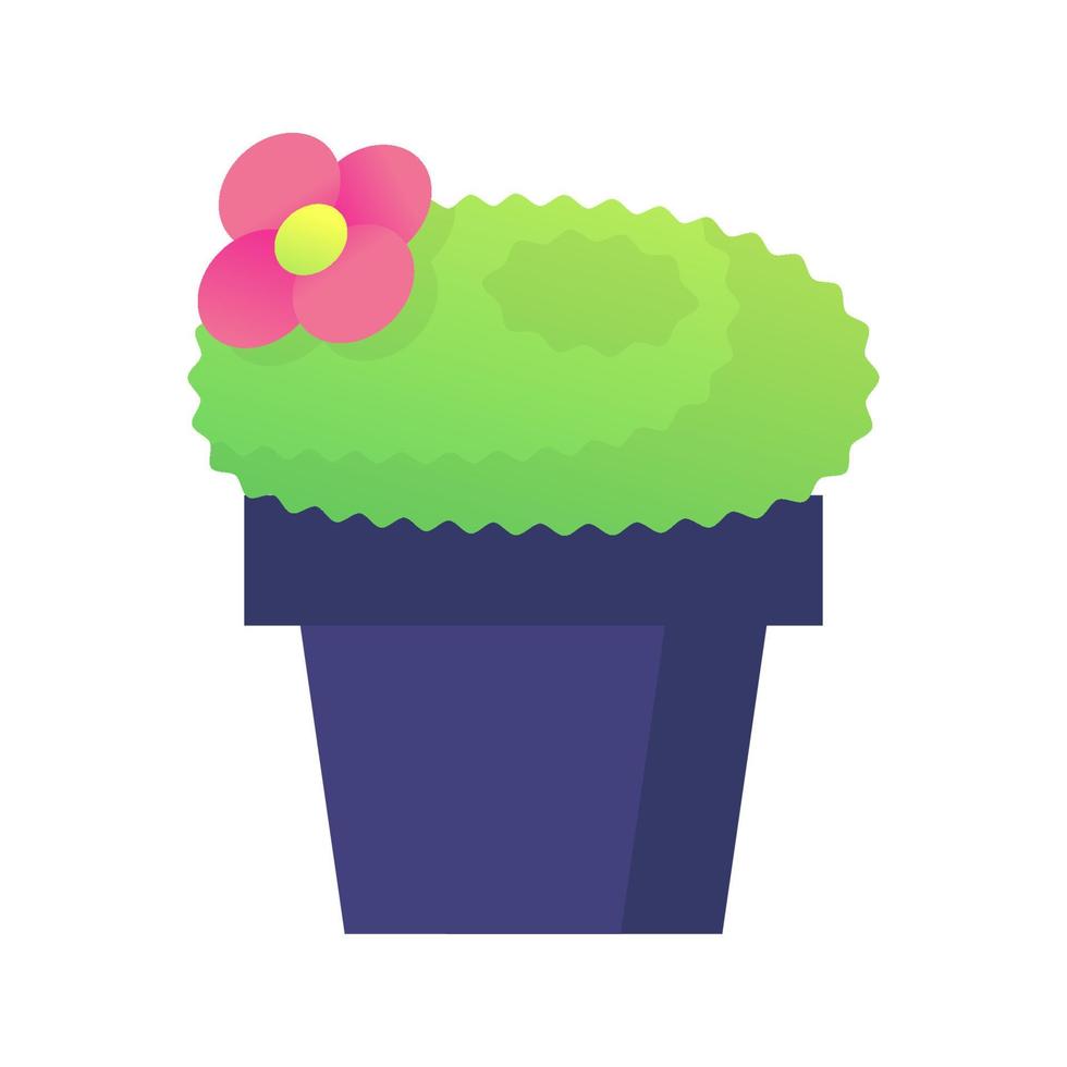 plant in een pot illustratie vector