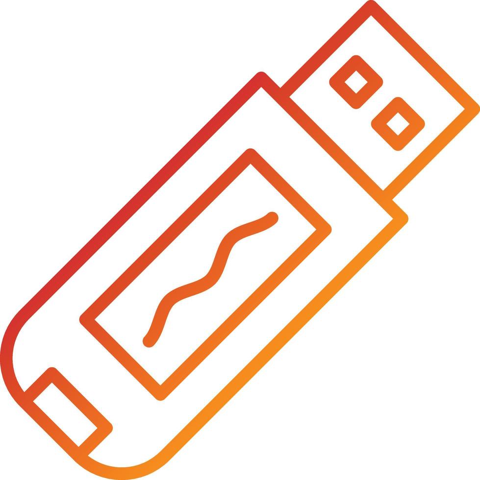 usb-pictogramstijl vector