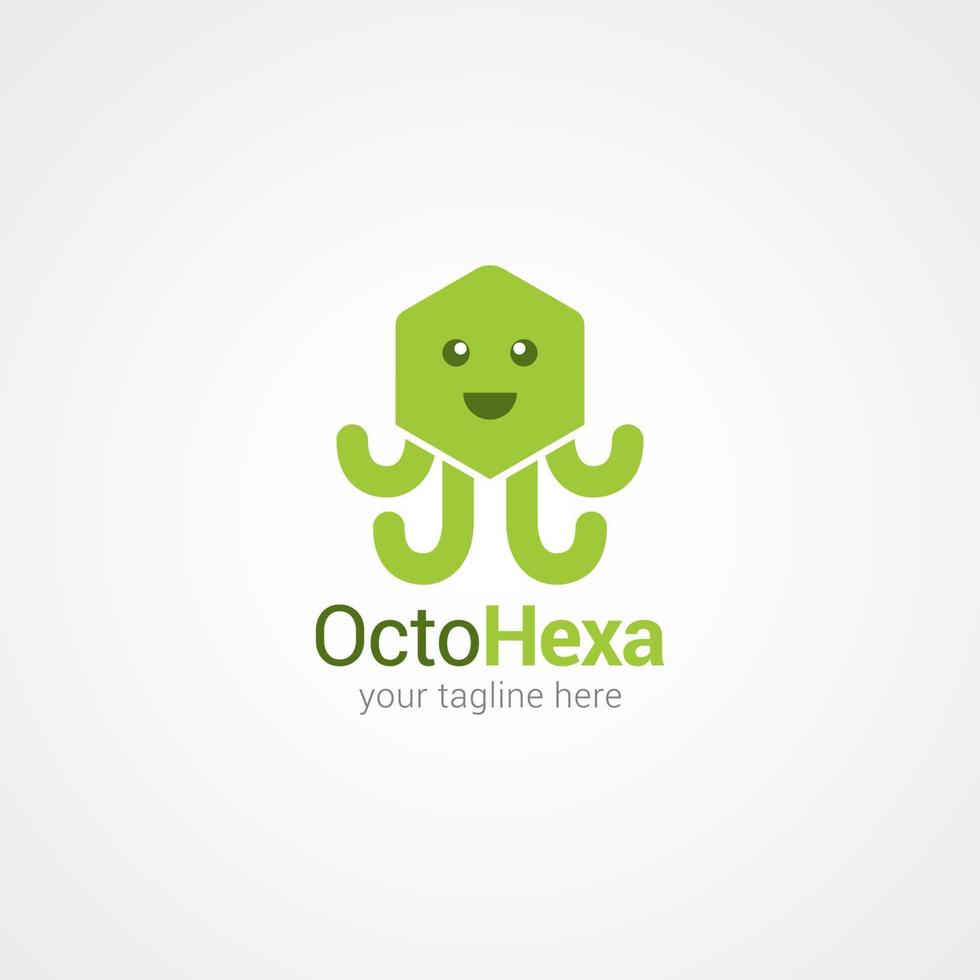 octopus logo vector ontwerp illustratie