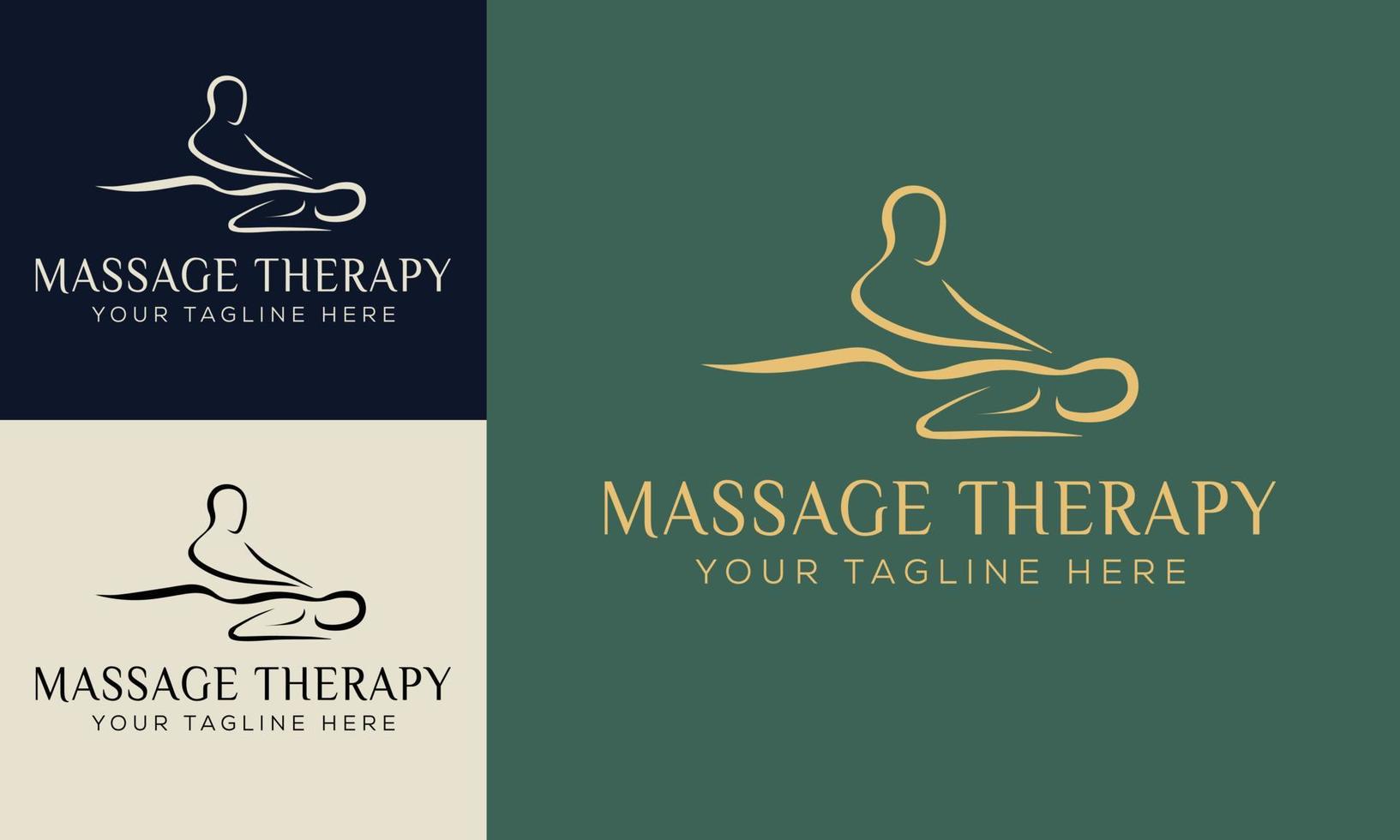 set spa element hand getekende logo met lichaam en bladeren. logo voor spa- en schoonheidssalon, boetiek, massagetherapie, biologische winkel, ontspanning, vrouwenlichaam, yoga, cosmeticawinkel. gratis vector