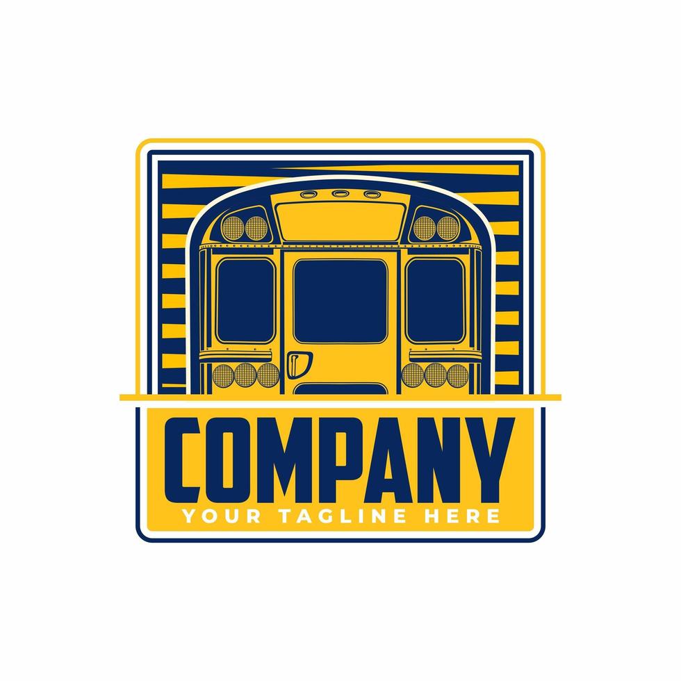 schoolbus achteraanzicht logo vector