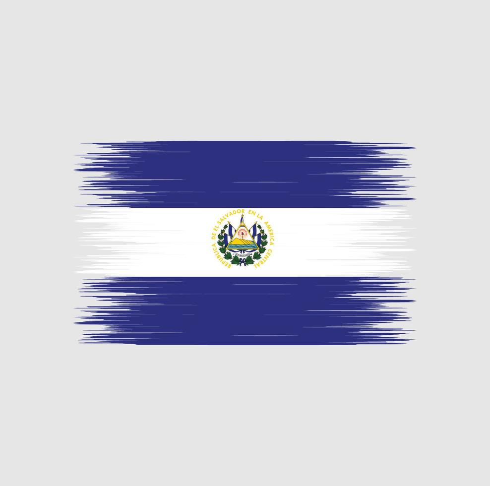 el salvador vlag penseelstreek, nationale vlag vector