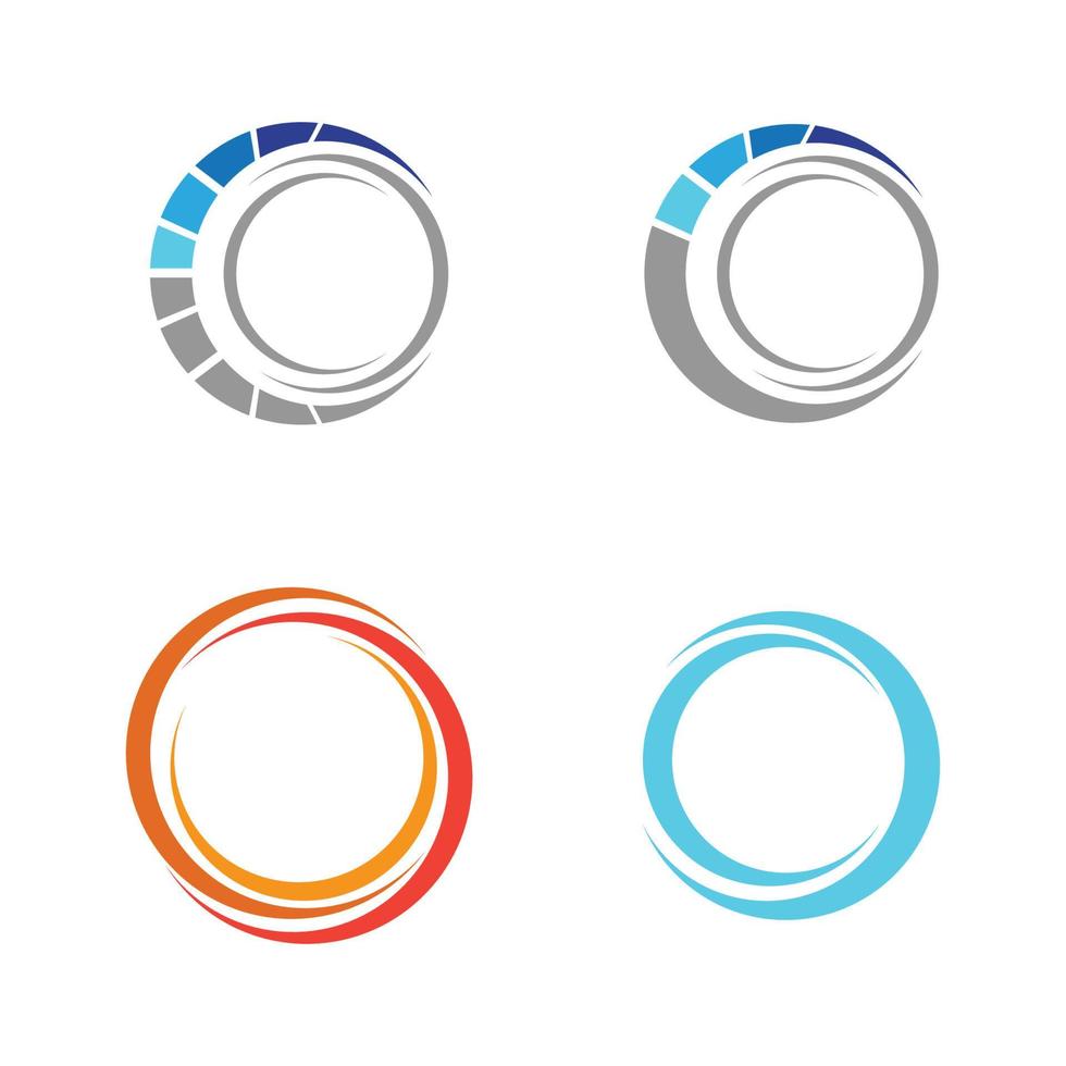 cirkel logo pictogram illustratie ontwerpsjabloon - vector