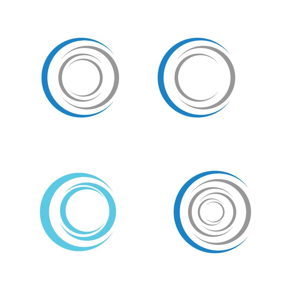 cirkel logo pictogram illustratie ontwerpsjabloon - vector