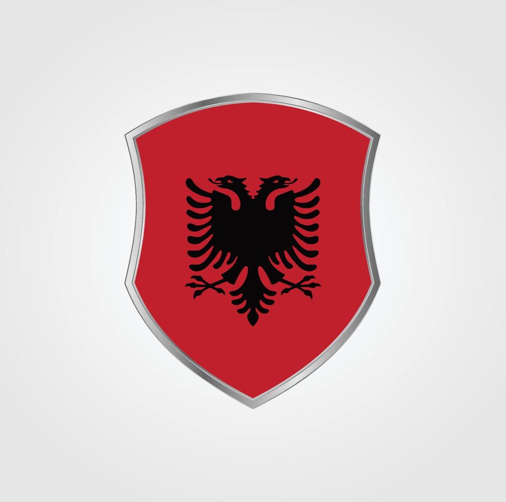 Albanië vlag ontwerp vector