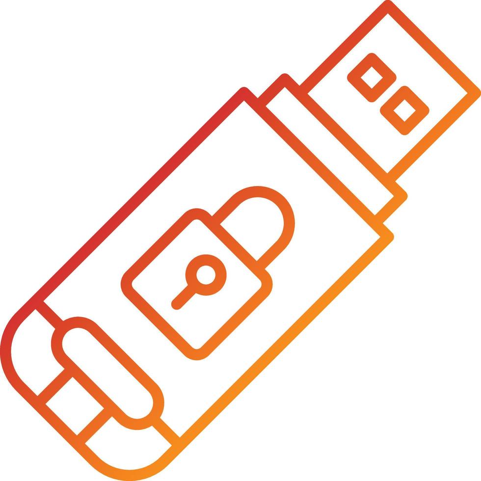 USB-drive pictogramstijl vector