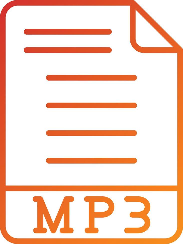 mp3-pictogramstijl vector