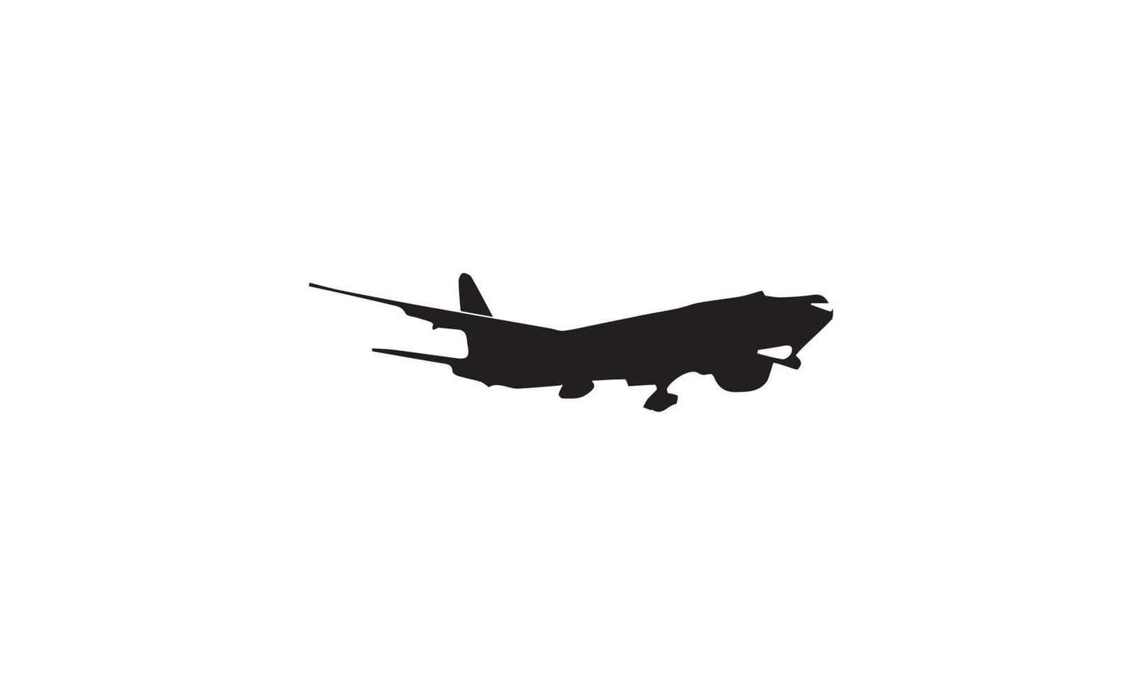 vliegtuig vector illustratie ontwerp zwart-wit