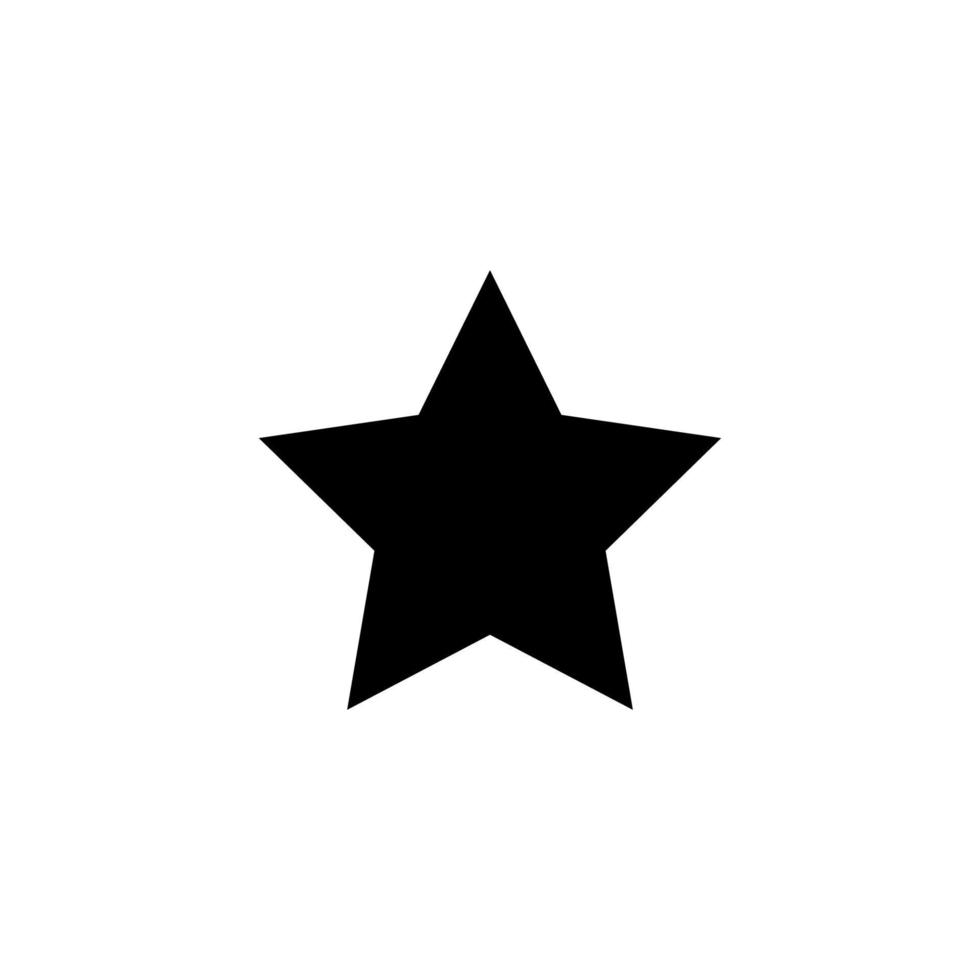 pictogram vector, eenvoudige, platte ster vector