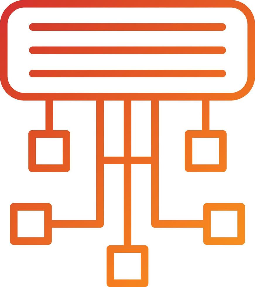 pictogramstijl sitemap vector