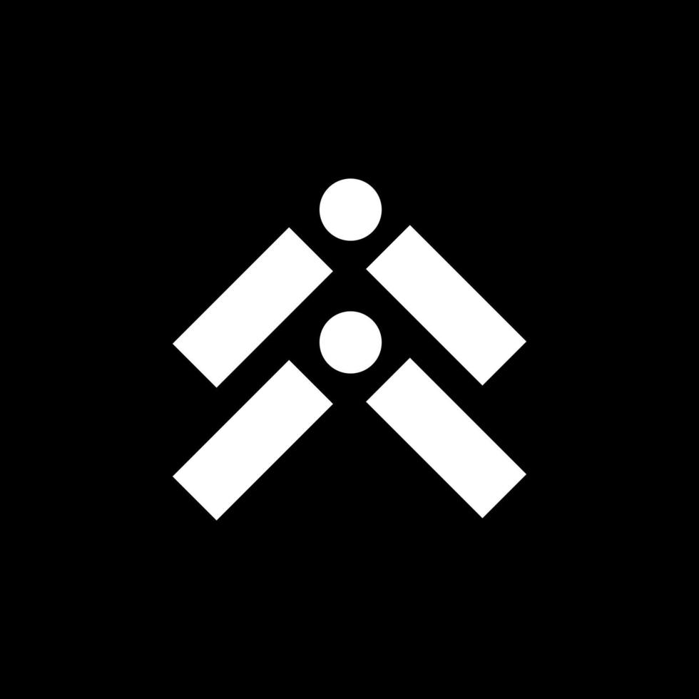 abstract plat symbool modern eenvoudig vector