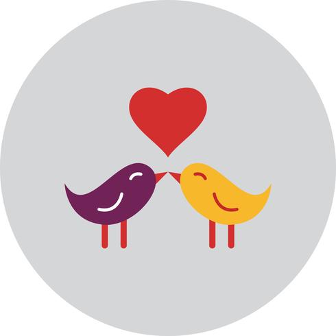 Vector vogels liefde pictogram