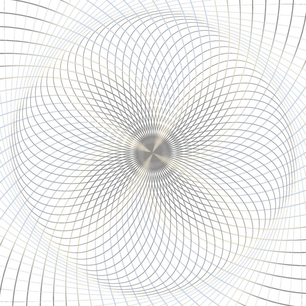 abstracte lineaire ronde rozetkaart, dunne lijnachtergrond. geometrische gestreepte poster. vector