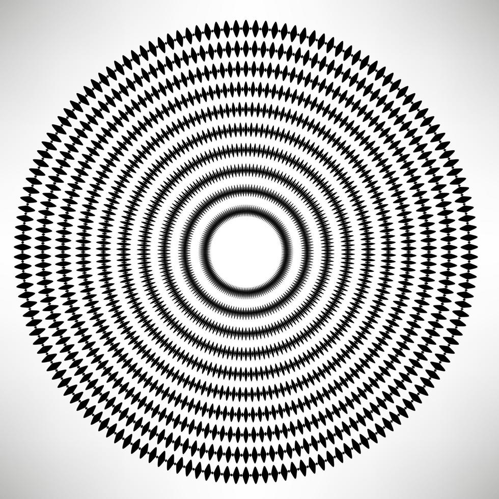 zwarte tribal halftone ronde element geïsoleerd op een witte achtergrond. vector