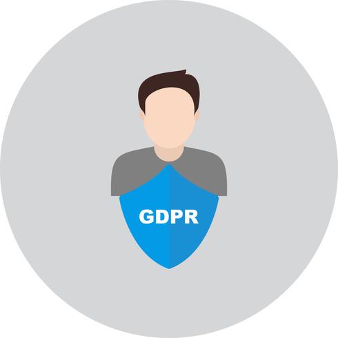 Vector GDPR Security mannen avatar pictogram