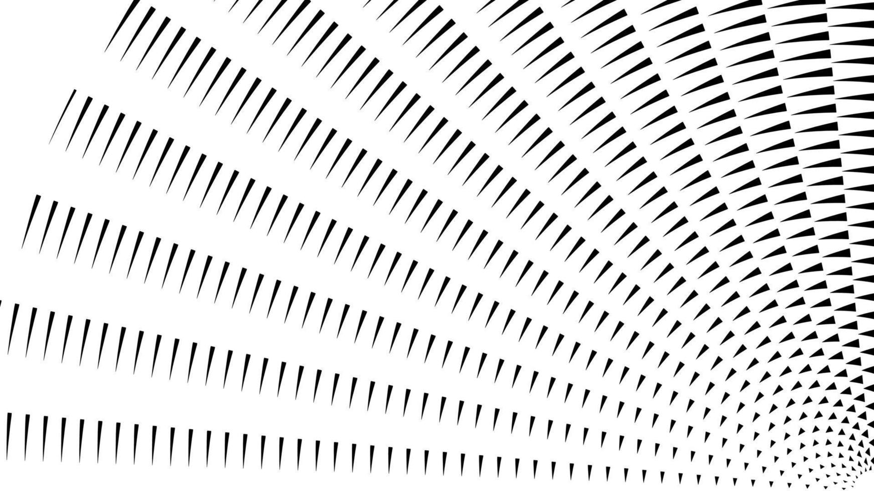 driehoekige halftone achtergrond. geometrische zwart-wit kaart. vector