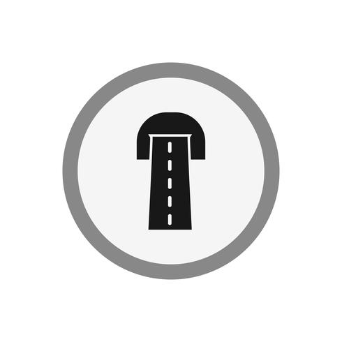 Vector wegtunnel pictogram