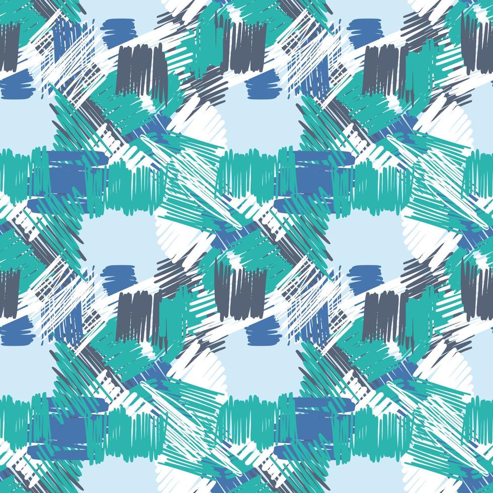 abstracte penseelstreken naadloze patroon. kruislings uitkomen. stedelijk behang. grunge achtergrond. vector