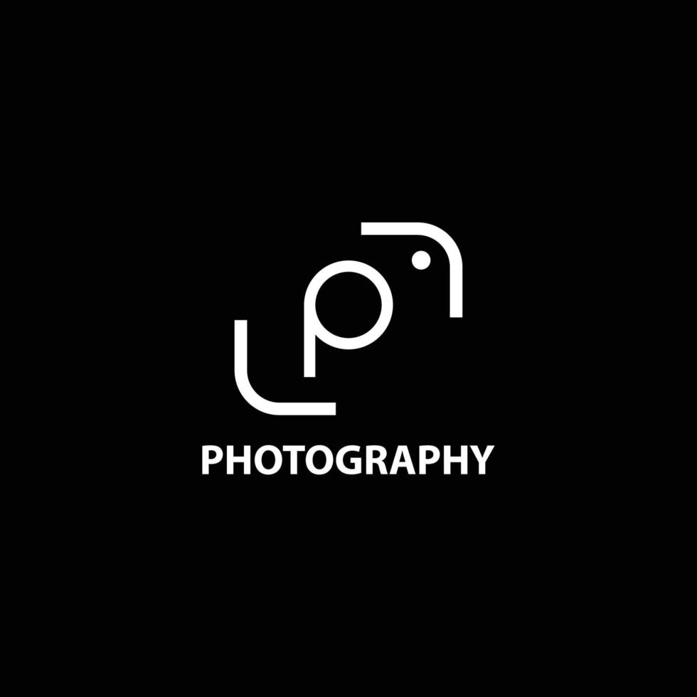 eenvoudige fotografie logo-afbeelding vector