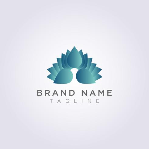 Vector ontwerp luxe bloem Logo pictogram