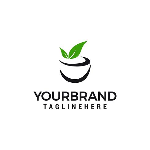 theedrank Logo Template vector illustratieontwerp