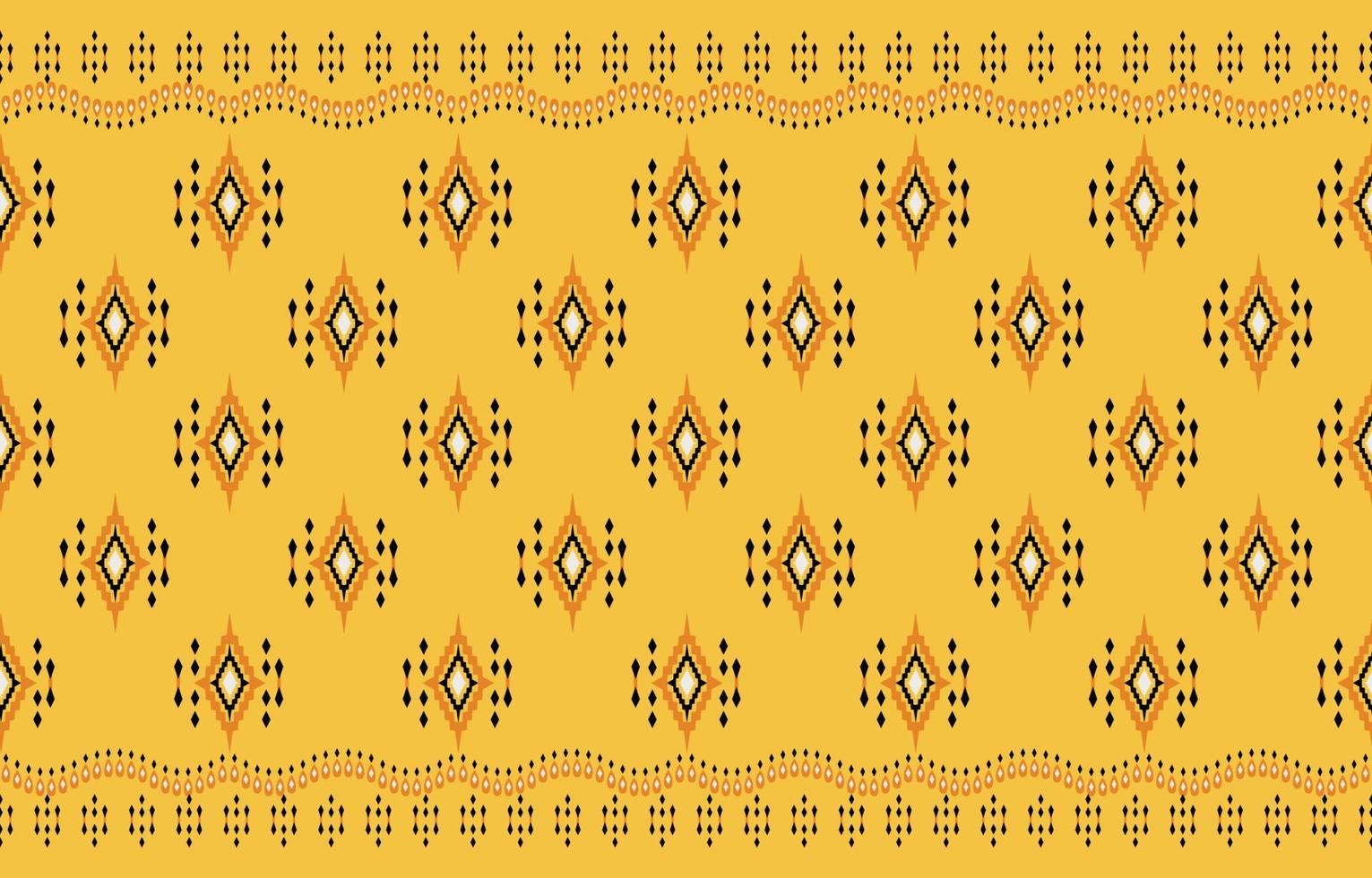 etnische gele abstracte achtergrond. naadloos patroon in tribal, volksborduurwerk en Mexicaanse stijl. Azteekse geometrische kunst ornament print.design voor tapijt, behang, kleding, inwikkeling, stof, hoes vector