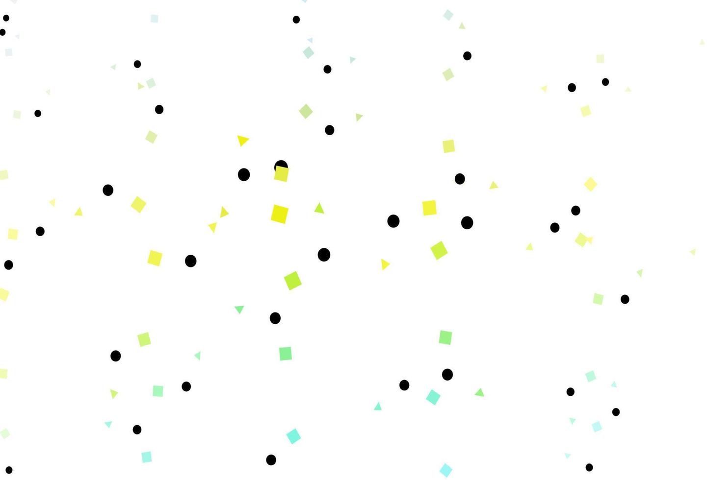lichtgroene, gele vectorachtergrond met driehoeken, cirkels, kubussen. vector