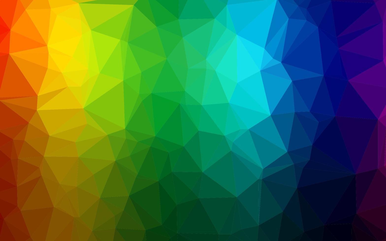 donkere veelkleurige, regenboog vector abstracte veelhoekige lay-out.