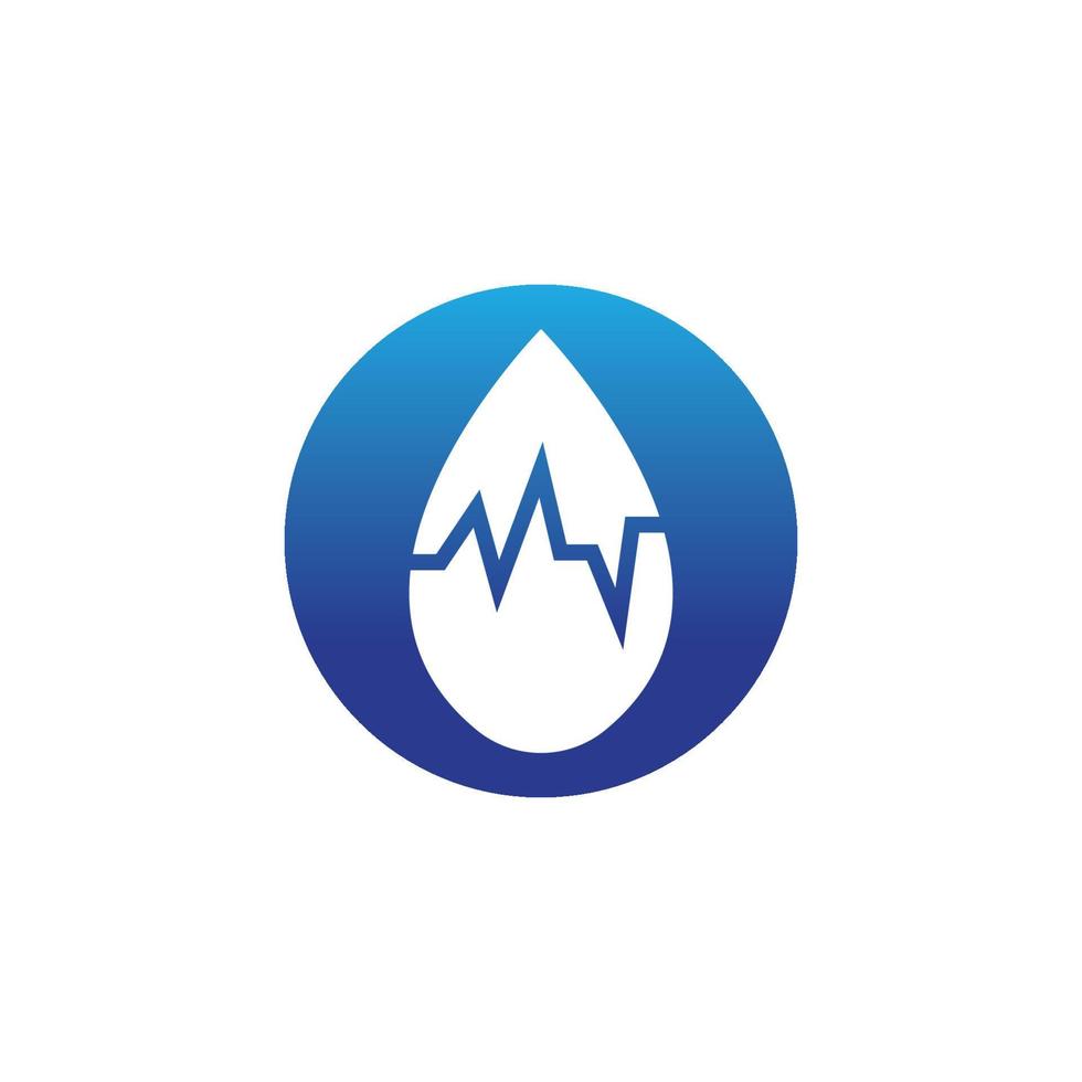 waterdruppel logo sjabloon vector