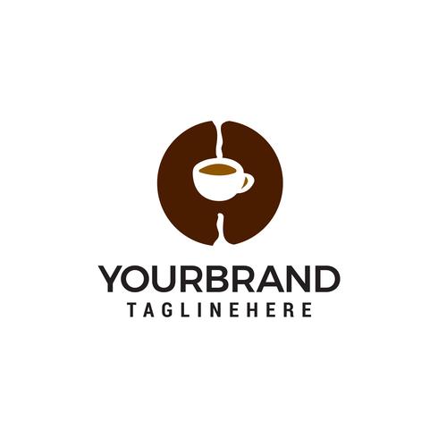 koffie logo ontwerp concept sjabloon vector