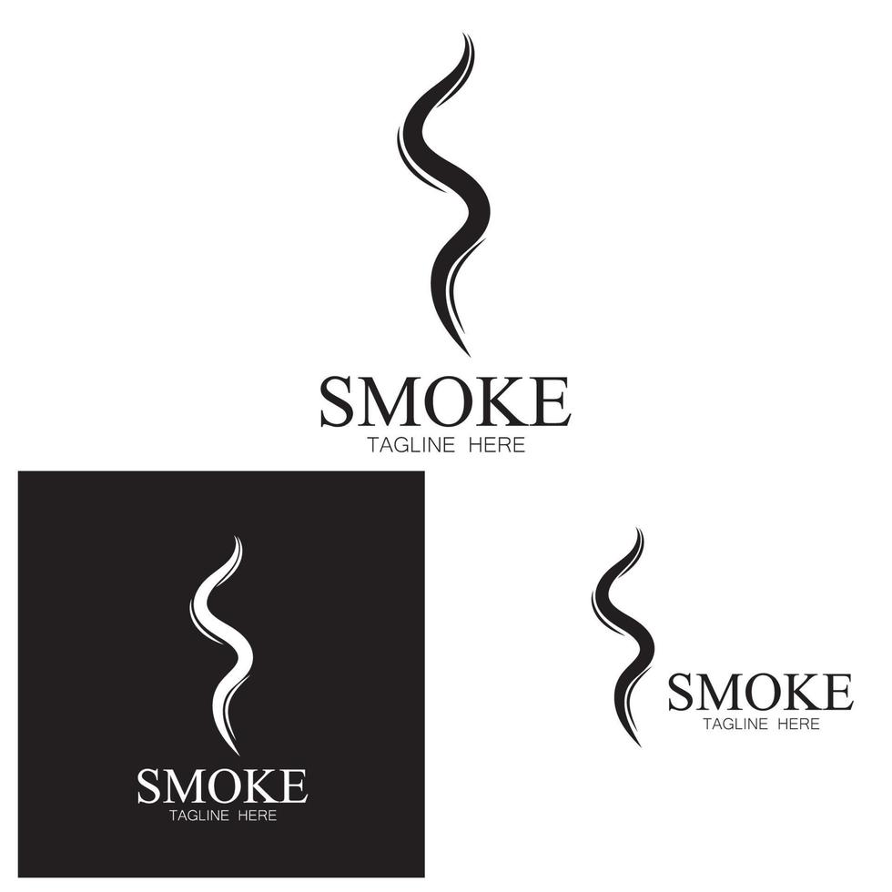 rook stoom pictogram logo afbeelding geïsoleerd op een witte achtergrond aroma verdampen pictogrammen. geuren vector lijn icoon heet aroma stinken of koken stoom symbolen ruiken of damp