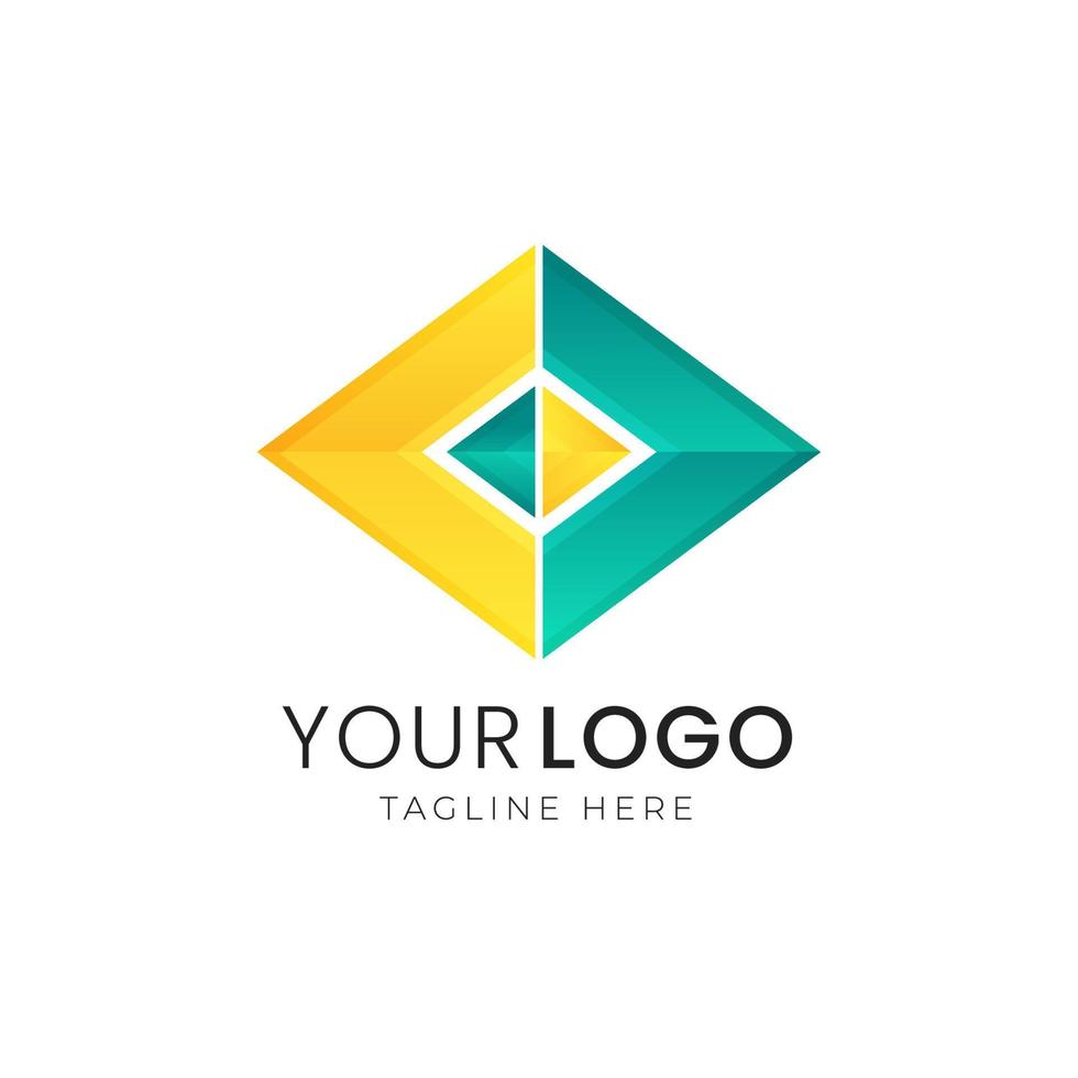 kleurrijke abstracte gradiënt logo sjabloon vector