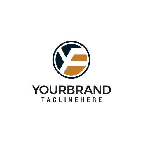 letter yf logo ontwerp concept sjabloon vector